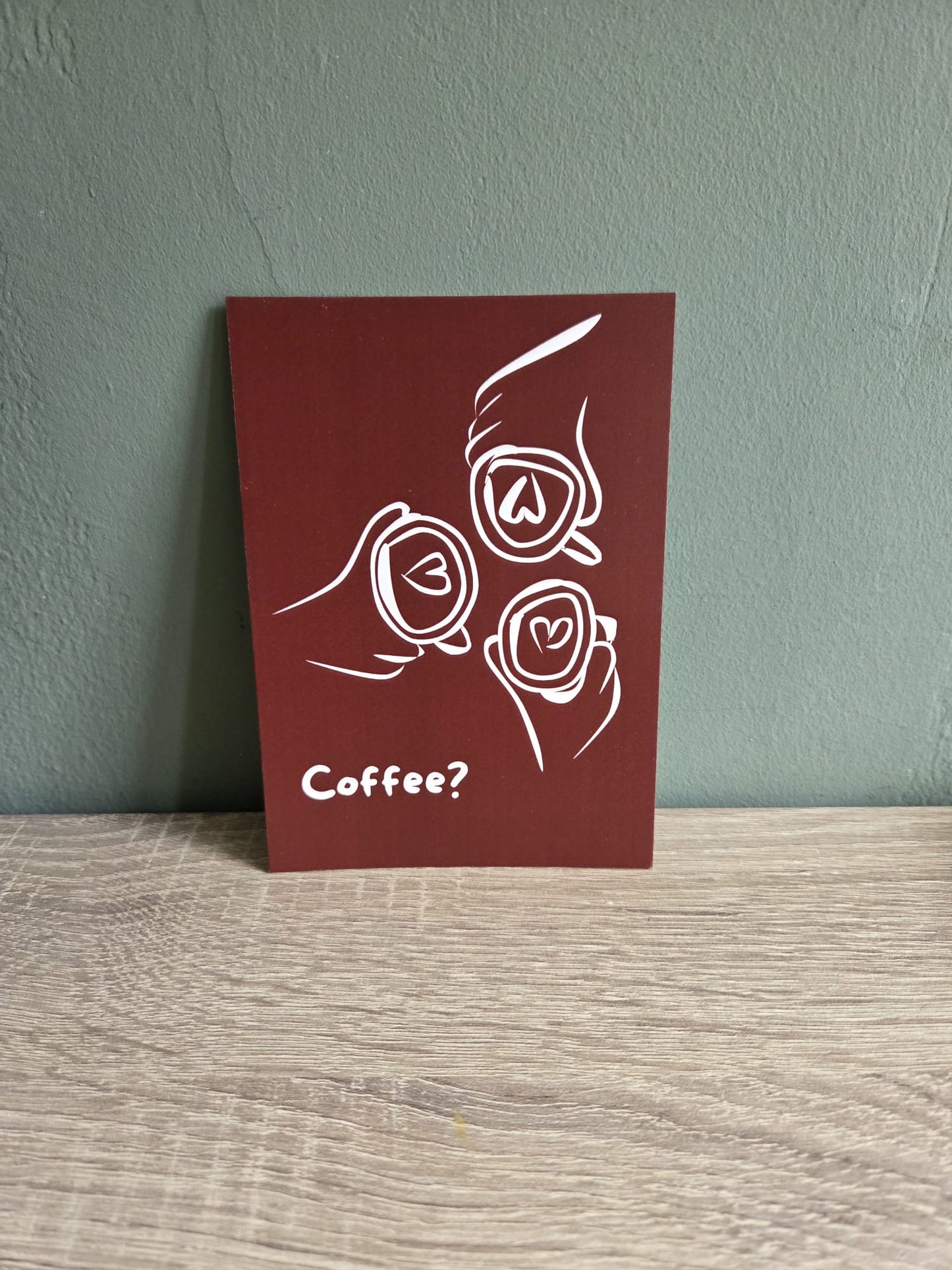 Kaart - Coffee with friends