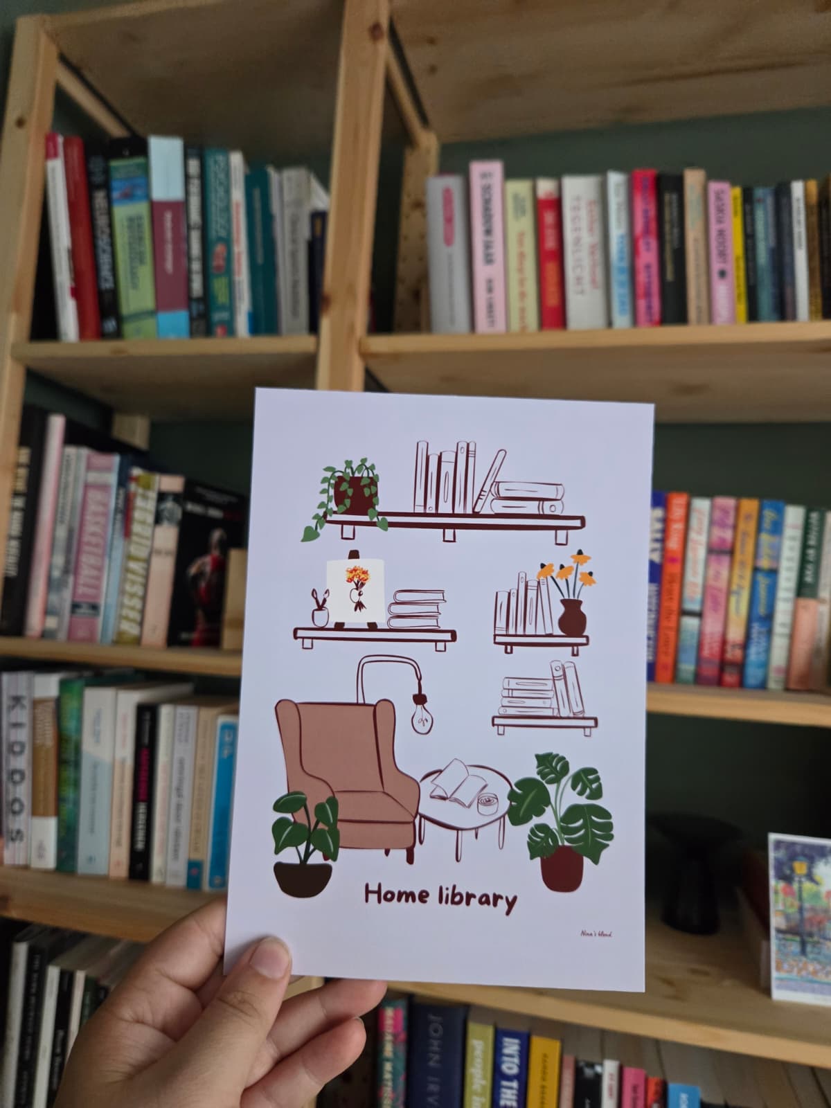 Home library - A5 print