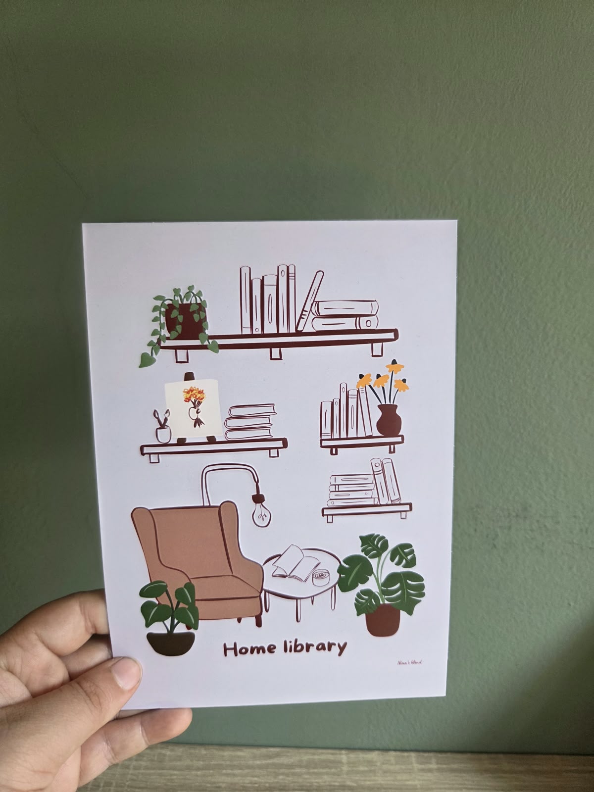 Home library - A5 print